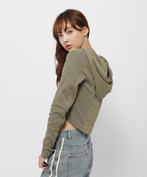 3.3 Field Trip (3.3フィールドトリップ)の「3.3 Field Trip/キリカエメタルフーディー(Tシャツ/カットソー・レディース・ブラウン/チャコール/カーキ・FREE)」の16枚目の写真