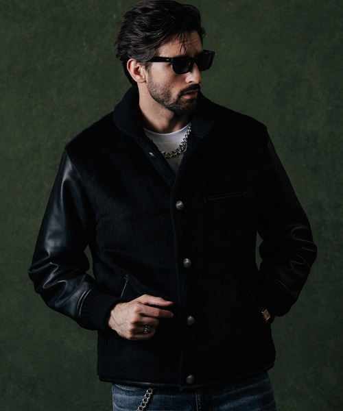 CRIMIE(クライミー)の「ALPACA AWARD CONCHO JACKET / アルパカアワード コンチョ ジャケット(スタジャン・メンズ・ブラック・XXL/XL/L/M/S)」の9枚目の写真