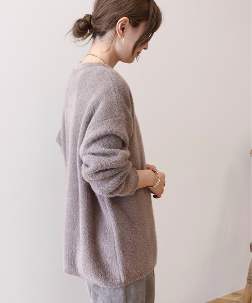 AMERICAN HOLIC（アメリカンホリック）の「フェアリーニットプルオーバー（ニット/セーター・レディース・ピンク/モカ/チャコールグレー/ライトイエロー/ターコイズブルー・M/L）」の17枚目の写真