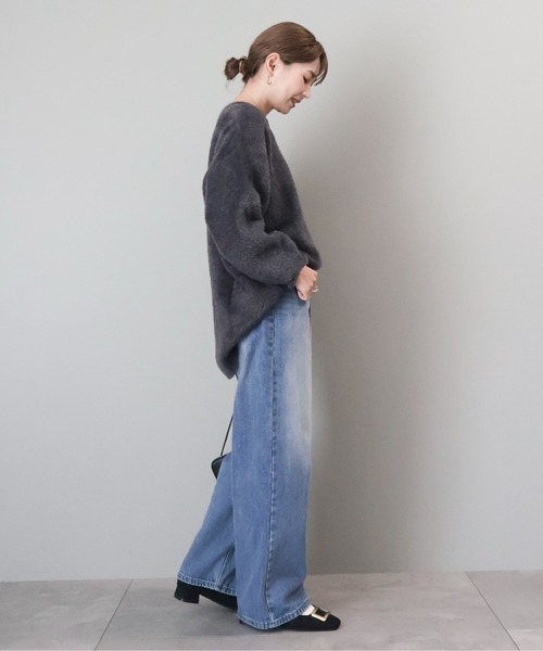 AMERICAN HOLIC（アメリカンホリック）の「フェアリーニットプルオーバー（ニット/セーター・レディース・ピンク/モカ/チャコールグレー/ライトイエロー/ターコイズブルー・M/L）」の8枚目の写真