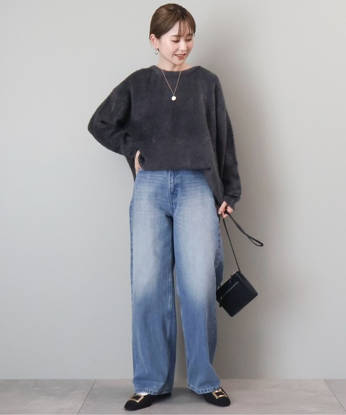 AMERICAN HOLIC（アメリカンホリック）の「フェアリーニットプルオーバー（ニット/セーター・レディース・ピンク/モカ/チャコールグレー/ライトイエロー/ターコイズブルー・M/L）」の7枚目の写真