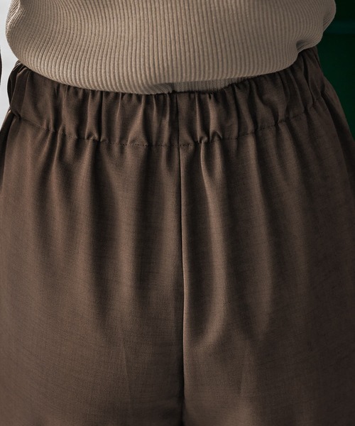 STYLE DELI(スタイルデリ)の「キレイめ3タックリラックスパンツ(その他パンツ・レディース・ネイビー/ブラウン系その他・SMALL/MEDIUM)」の6枚目の写真