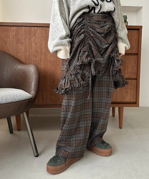 apres jour mignon（アプレジュールミニョン）の「ミディスカート×パンツセット【ZOZOTOWN限定アイテム】（その他パンツ・レディース・ブラック/ブラウン系その他/ブラック系その他・X-LARGE/SMALL/MEDIUM）」の18枚目の写真