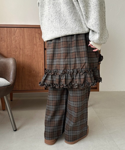 apres jour mignon（アプレジュールミニョン）の「ミディスカート×パンツセット【ZOZOTOWN限定アイテム】（その他パンツ・レディース・ブラック/ブラウン系その他/ブラック系その他・X-LARGE/SMALL/MEDIUM）」の21枚目の写真
