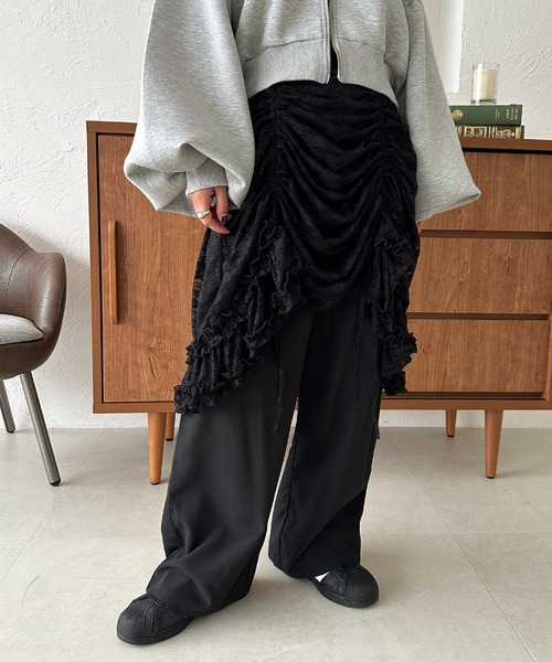 apres jour mignon（アプレジュールミニョン）の「ミディスカート×パンツセット【ZOZOTOWN限定アイテム】（その他パンツ・レディース・ブラック/ブラウン系その他/ブラック系その他・X-LARGE/SMALL/MEDIUM）」の13枚目の写真