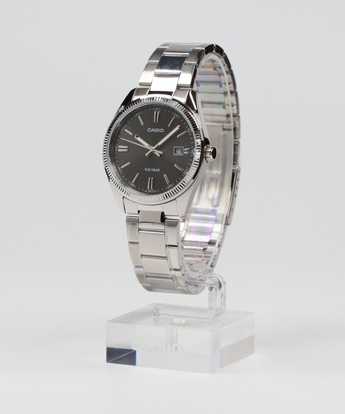 CASIO(カシオ)の「CASIO Collection / MTP-1302D-1A1JF(アナログ腕時計・メンズ・ブラック×シルバー・FREE)」の2枚目の写真