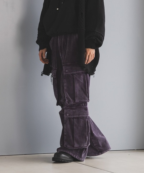 HARE(ハレ)の「BIG4ポケットカーゴパンツ(HARE)(カーゴパンツ・メンズ・グレー/パープル・SMALL/MEDIUM)」の11枚目の写真