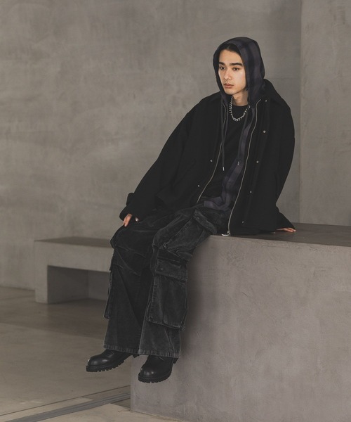 HARE(ハレ)の「BIG4ポケットカーゴパンツ(HARE)(カーゴパンツ・メンズ・グレー/パープル・SMALL/MEDIUM)」の15枚目の写真