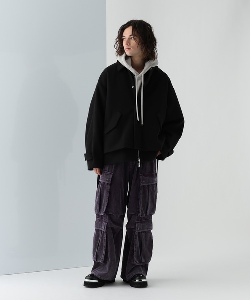 HARE(ハレ)の「BIG4ポケットカーゴパンツ(HARE)(カーゴパンツ・メンズ・グレー/パープル・SMALL/MEDIUM)」の6枚目の写真
