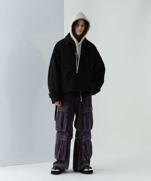 HARE(ハレ)の「BIG4ポケットカーゴパンツ(HARE)(カーゴパンツ・メンズ・グレー/パープル・SMALL/MEDIUM)」の8枚目の写真