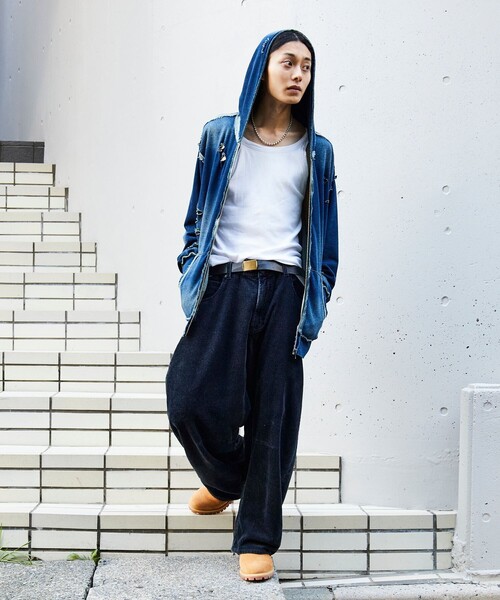 LGB ダメージ スウェット パーカー FREAK'S STORE（フリークスストア）の「ヴィンテージブリーチ