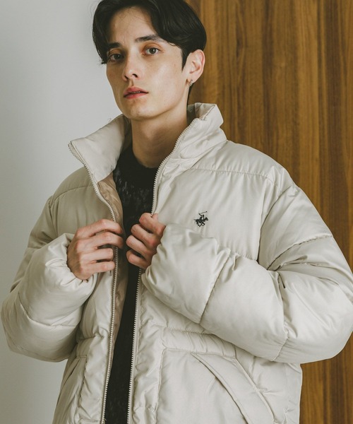 セール】【BEVERLY HILLS POLO CLUB】ONE POINT LOGO PADDED JACKET