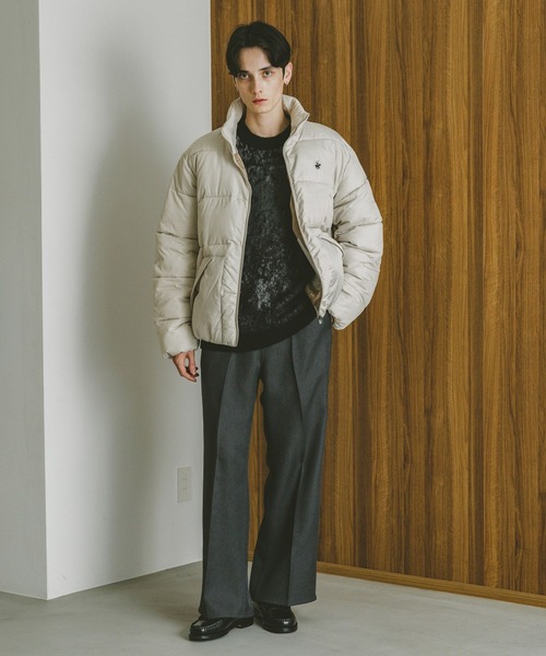 BEVERLY HILLS POLO CLUB（ビバリーヒルズポロクラブ）の「【BEVERLY HILLS POLO CLUB】ONE POINT LOGO PADDED JACKET / ビバリーヒルズポロクラブワンポイントロゴパテッドジャケット（ダウンジャケット/コート・メンズ・オリーブ/ブラック/グレー/ブラウン/オフホワイト・X-LARGE/MEDIUM/LARGE）」の18枚目の写真