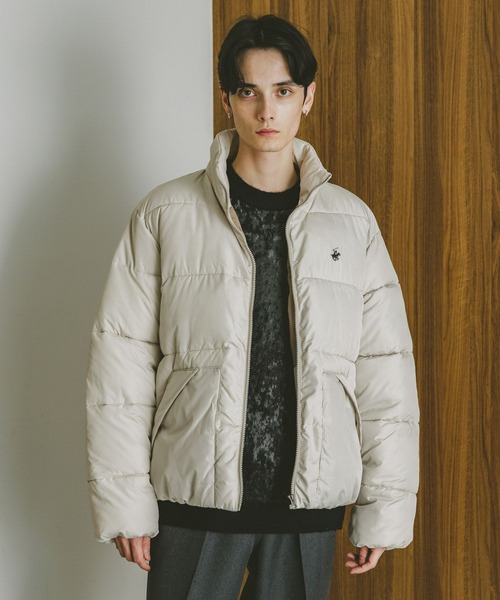 BEVERLY HILLS POLO CLUB（ビバリーヒルズポロクラブ）の「【BEVERLY HILLS POLO CLUB】ONE POINT LOGO PADDED JACKET / ビバリーヒルズポロクラブワンポイントロゴパテッドジャケット（ダウンジャケット/コート・メンズ・オリーブ/ブラック/グレー/ブラウン/オフホワイト・X-LARGE/MEDIUM/LARGE）」の20枚目の写真