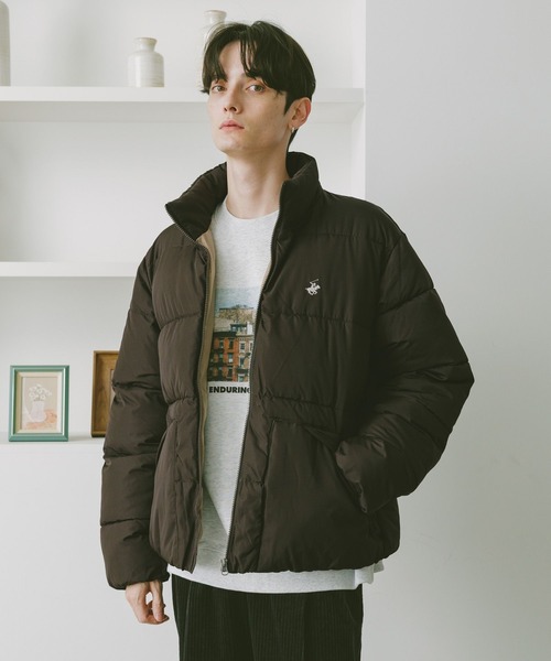 セール】【BEVERLY HILLS POLO CLUB】ONE POINT LOGO PADDED JACKET