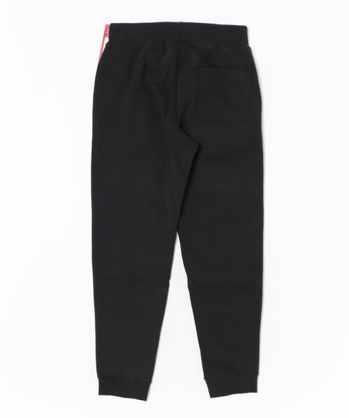 BALL(ボール)の「【BALL】64539 T/C両面起毛 ワッペン付きロングパンツ(スウェットパンツ・メンズ・ブラック/グレー/ネイビー・M/L/LL)」の4枚目の写真
