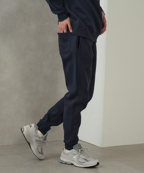 BALL(ボール)の「【BALL】64539 T/C両面起毛 ワッペン付きロングパンツ(スウェットパンツ・メンズ・ブラック/グレー/ネイビー・M/L/LL)」の5枚目の写真