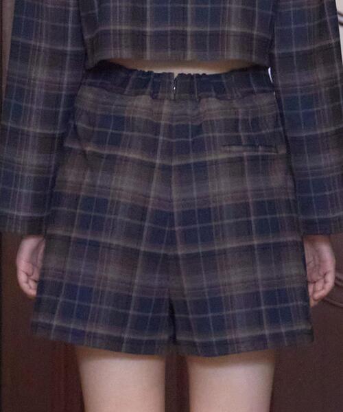 REDYAZEL(レディアゼル)の「【セットアップ可能】チェックプリーツスカショーパン(その他パンツ・レディース・ブルー/ネイビー/オレンジ・MEDIUM/SMALL)」の12枚目の写真