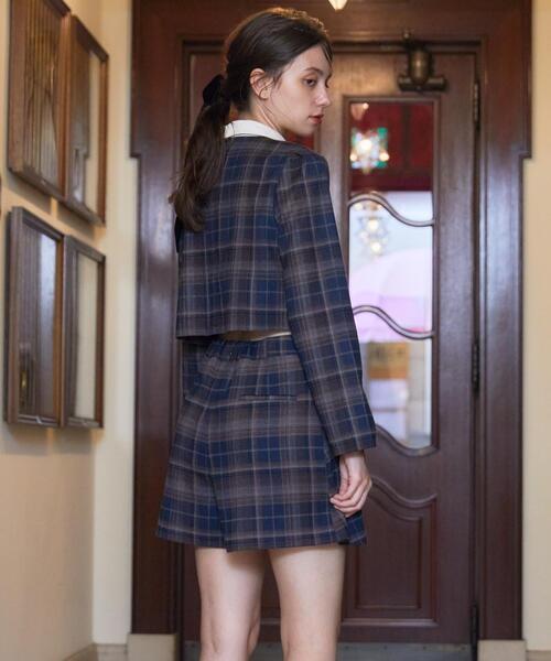 REDYAZEL(レディアゼル)の「【セットアップ可能】チェックプリーツスカショーパン(その他パンツ・レディース・ブルー/ネイビー/オレンジ・MEDIUM/SMALL)」の16枚目の写真