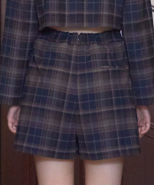 REDYAZEL(レディアゼル)の「【セットアップ可能】チェックプリーツスカショーパン(その他パンツ・レディース・ブルー/ネイビー/オレンジ・MEDIUM/SMALL)」の20枚目の写真