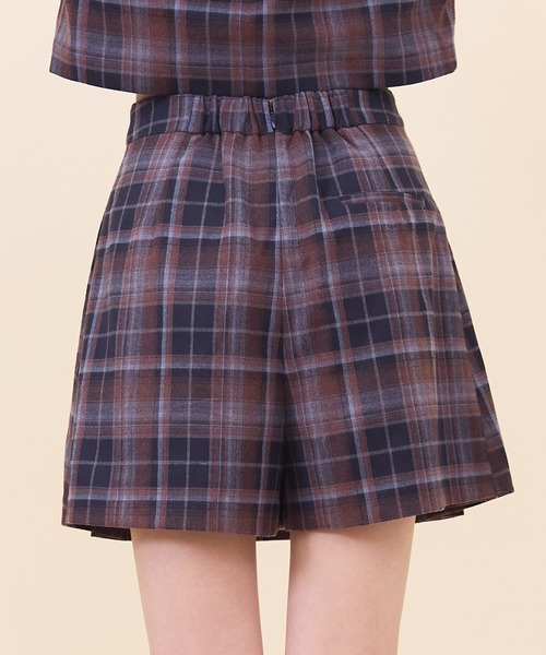 REDYAZEL（レディアゼル）の「【セットアップ可能】チェックプリーツスカショーパン（その他パンツ・レディース・ブルー/ネイビー/オレンジ・MEDIUM/SMALL）」の18枚目の写真