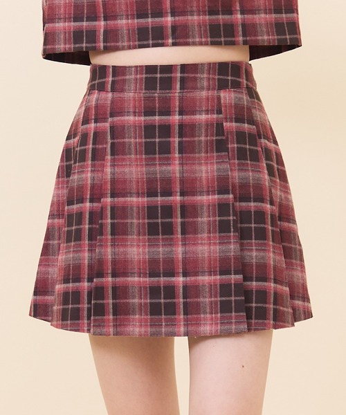 REDYAZEL（レディアゼル）の「【セットアップ可能】チェックプリーツスカショーパン（その他パンツ・レディース・ブルー/ネイビー/オレンジ・MEDIUM/SMALL）」の22枚目の写真