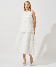 ANAYI | 【Eternal Line 2025】フェザーカットジャガードフレア スカート(スカート)