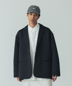 新品⬛︎MTOR⬛︎ムウトアール⬛︎ノーカラージャケット⬛︎アダムエロペ⬛︎2022aw セール】CARREMAN ルームジャケット（ノーカラージャケット