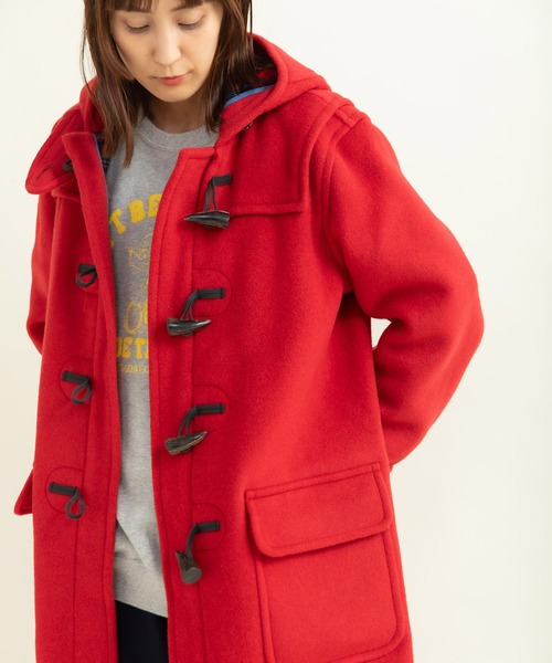 CHILD WOMAN（チャイルドウーマン）の「LONDON TRADITION/ロンドントラディション ロングダッフルコート（ダッフルコート・レディース・ネイビー/レッド・38）」の16枚目の写真