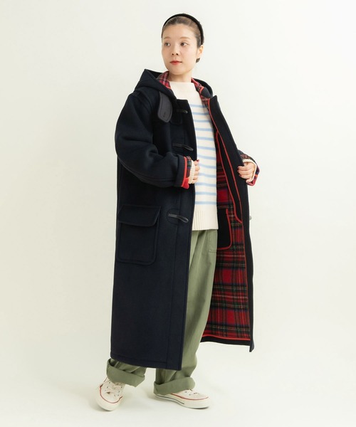 ロンドントラディション チャイルドウーマン別注 ロング丈ダッフルコート　フリー LONDON TRADITION/ロンドントラディション ロングダッフルコート