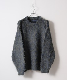 WS select モヘヤライク ストレッチメランジニット