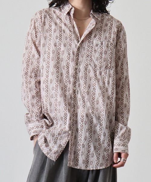 Guess(ゲス)の「GUESS LS COLLINS AOP SHIRT シャツ(シャツ/ブラウス・メンズ・ベージュ・M/L/S)」の12枚目の写真