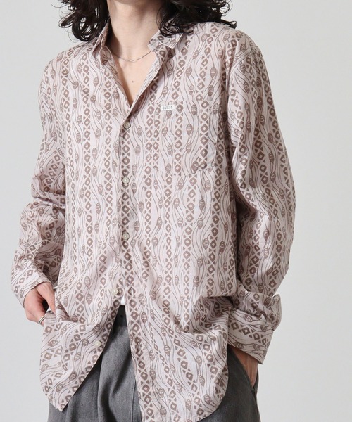 Guess(ゲス)の「GUESS LS COLLINS AOP SHIRT シャツ(シャツ/ブラウス・メンズ・ベージュ・M/L/S)」の11枚目の写真