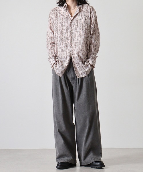Guess(ゲス)の「GUESS LS COLLINS AOP SHIRT シャツ(シャツ/ブラウス・メンズ・ベージュ・M/L/S)」の10枚目の写真
