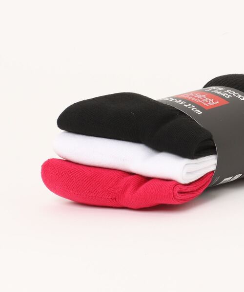 Manhattan Portage（マンハッタンポーテージ）の「Crew Socks 3P Set（ソックス/靴下・メンズ・ブルー系その他/ホワイト/ブラック/ピンク系その他・SMALL/MEDIUM）」の20枚目の写真