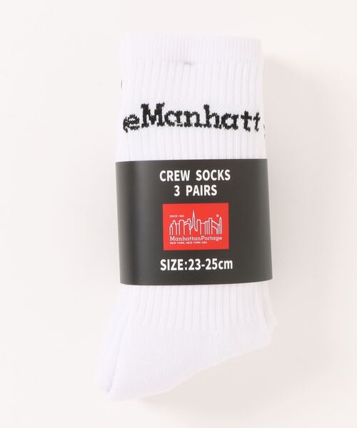 Manhattan Portage（マンハッタンポーテージ）の「Crew Socks 3P Set（ソックス/靴下・メンズ・ブルー系その他/ホワイト/ブラック/ピンク系その他・SMALL/MEDIUM）」の14枚目の写真
