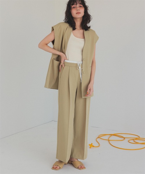 titivate（ティティベイト）の「ダブルウエストデザインパンツ（その他パンツ・レディース・ブラック/ベージュ/ブラウン/ブルー系その他・SP/L/M/S）」の20枚目の写真