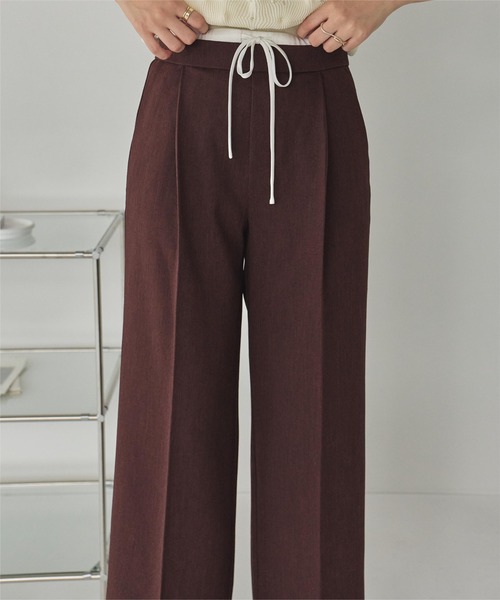 titivate（ティティベイト）の「ダブルウエストデザインパンツ（その他パンツ・レディース・ブラック/ベージュ/ブラウン/ブルー系その他・SP/L/M/S）」の16枚目の写真