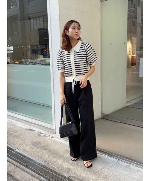 titivate（ティティベイト）の「ダブルウエストデザインパンツ（その他パンツ・レディース・ブラック/ベージュ/ブラウン/ブルー系その他・SP/L/M/S）」の7枚目の写真