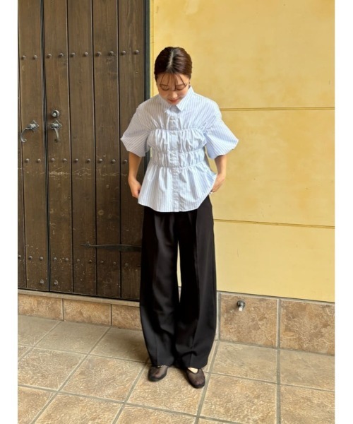 titivate（ティティベイト）の「ダブルウエストデザインパンツ（その他パンツ・レディース・ブラック/ベージュ/ブラウン/ブルー系その他・SP/L/M/S）」の9枚目の写真