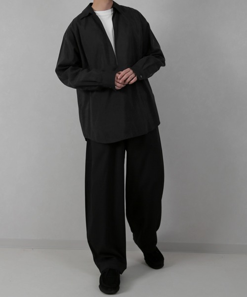 CERCA(チェルカ)の「LEMS/ワイドカーブパンツ(RS/)(スラックス・メンズ・グレー/ブラック・LARGE/MEDIUM/X-LARGE)」の16枚目の写真