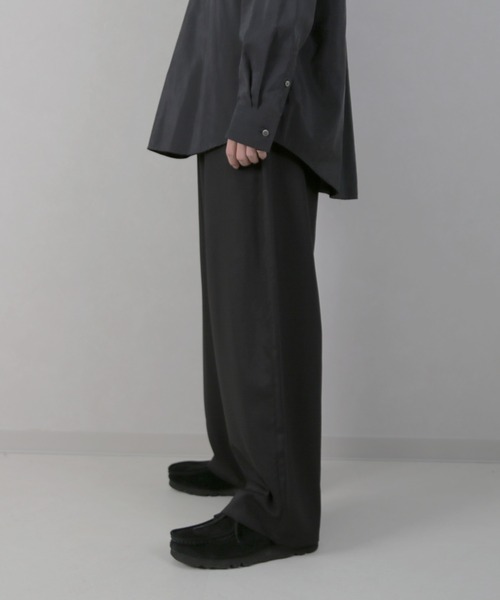 CERCA(チェルカ)の「LEMS/ワイドカーブパンツ(RS/)(スラックス・メンズ・グレー/ブラック・LARGE/MEDIUM/X-LARGE)」の17枚目の写真