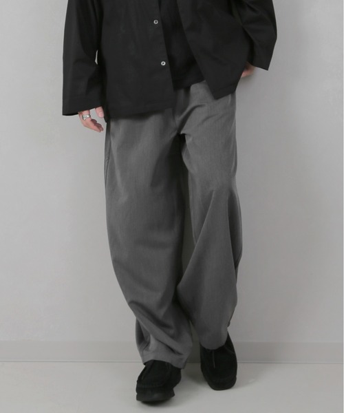 CERCA(チェルカ)の「LEMS/ワイドカーブパンツ(RS/)(スラックス・メンズ・グレー/ブラック・LARGE/MEDIUM/X-LARGE)」の5枚目の写真
