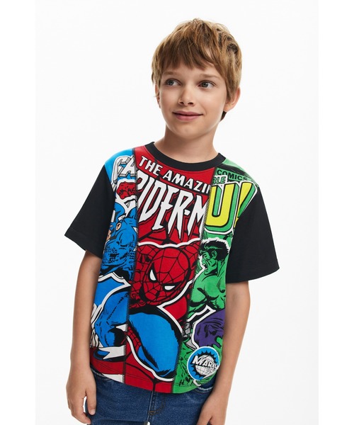 Desigual（デシグアル）の「マーベルのTシャツ（Tシャツ/カットソー・キッズ・ブラック・XS/S/M/L/XL/XXL）」の5枚目の写真