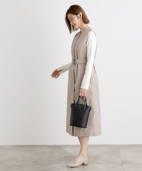 grove（グローブ）の「アシメハンドルバケツ2WAYトート【入卒対応可】（ショルダーバッグ・レディース・グレー/アイボリー/ブラック/マスタード・00）」の12枚目の写真