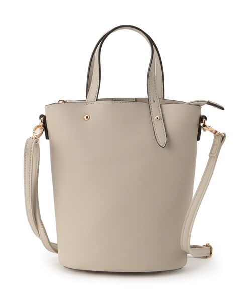 grove（グローブ）の「アシメハンドルバケツ2WAYトート【入卒対応可】（ショルダーバッグ・レディース・グレー/アイボリー/ブラック/マスタード・00）」の6枚目の写真
