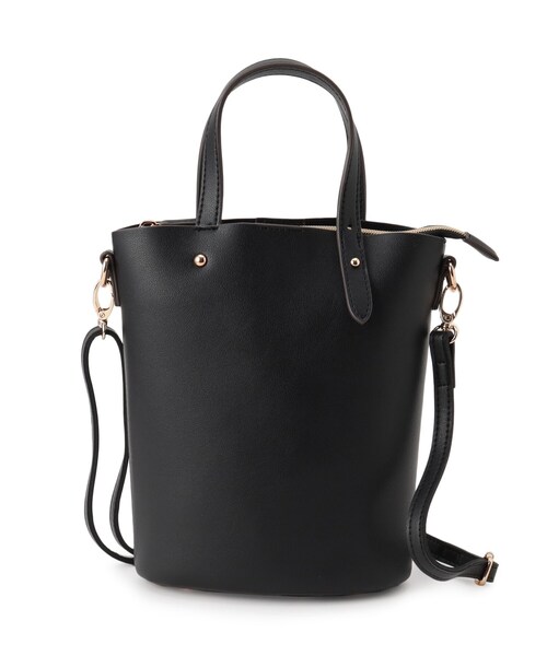 grove（グローブ）の「アシメハンドルバケツ2WAYトート【入卒対応可】（ショルダーバッグ・レディース・グレー/アイボリー/ブラック/マスタード・00）」の11枚目の写真