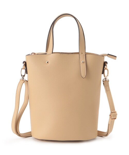 grove（グローブ）の「アシメハンドルバケツ2WAYトート【入卒対応可】（ショルダーバッグ・レディース・グレー/アイボリー/ブラック/マスタード・00）」の8枚目の写真