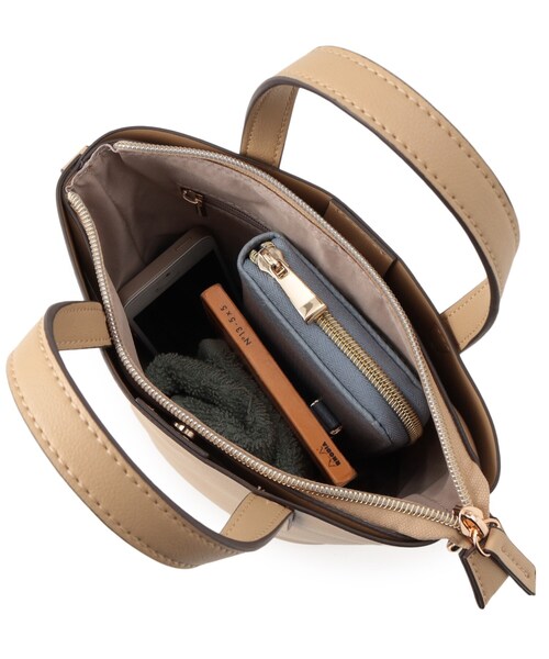 grove（グローブ）の「アシメハンドルバケツ2WAYトート【入卒対応可】（ショルダーバッグ・レディース・グレー/アイボリー/ブラック/マスタード・00）」の21枚目の写真