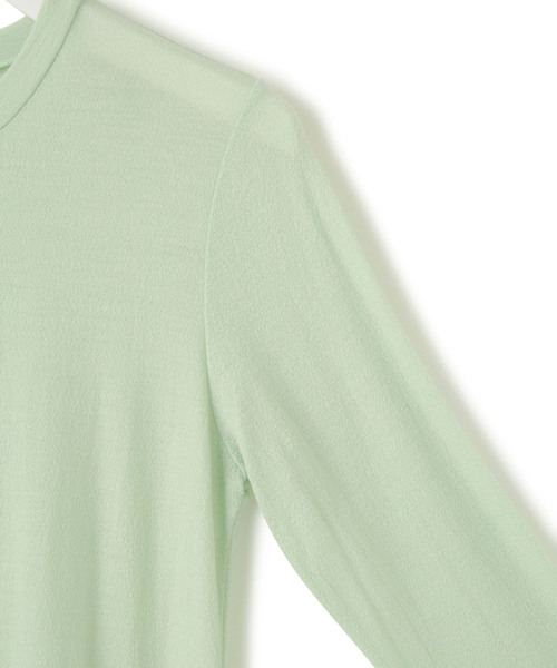 ADAM ET ROPE'(アダムエロペ)の「【公式サイト限定】【AURALEE(オーラリー)】 WOOL AMUNZEN DRESS(ワンピース・レディース・ライトグリーン・1)」の12枚目の写真